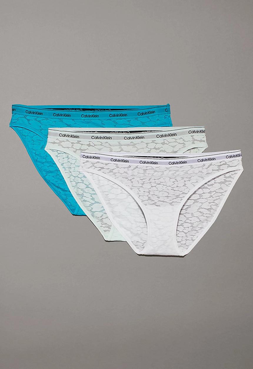 Calvin Klein - Plus Bikini 3 pack - cool breeze/white/island reef