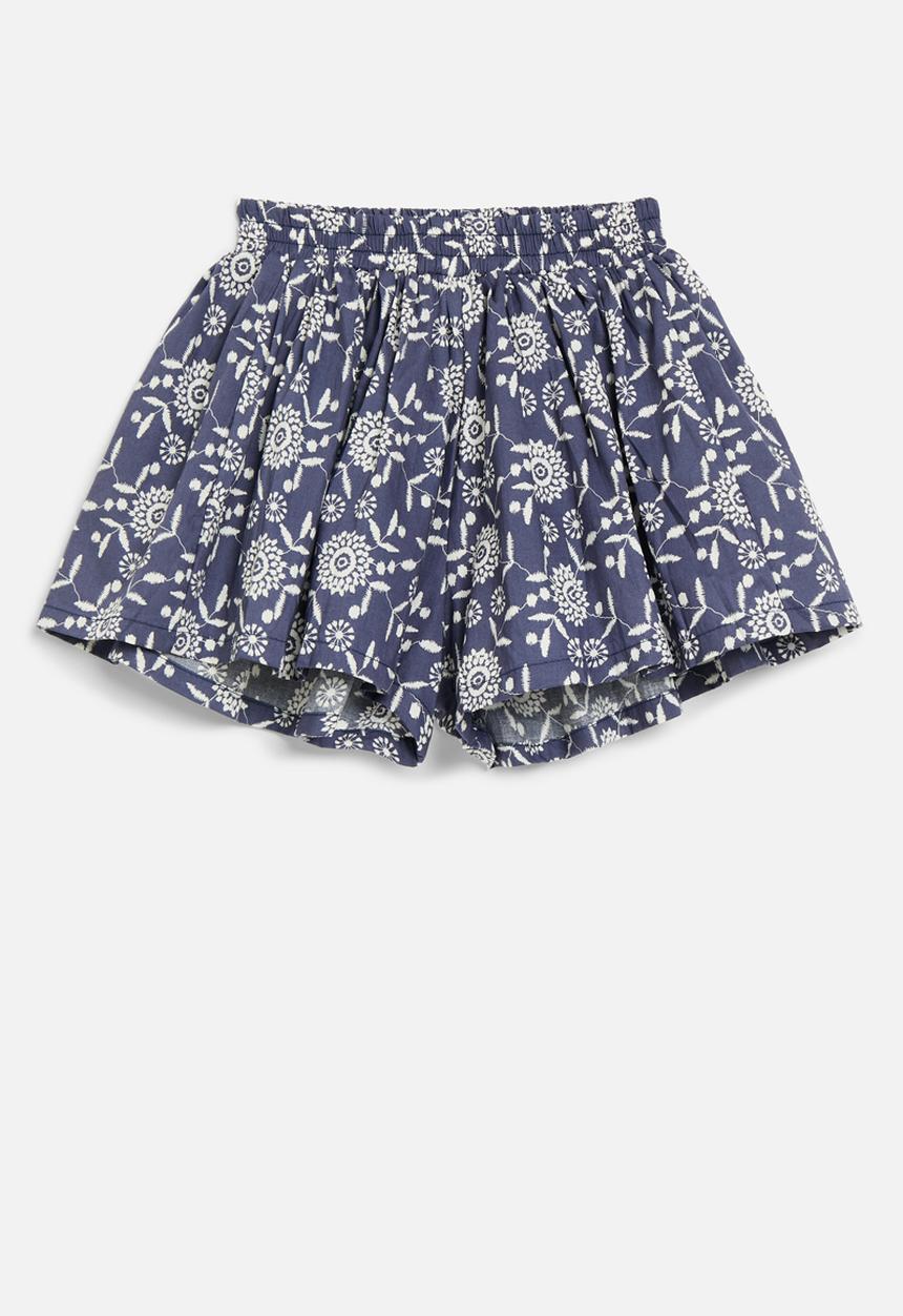 Pop Candy - Floral shorts - blue
