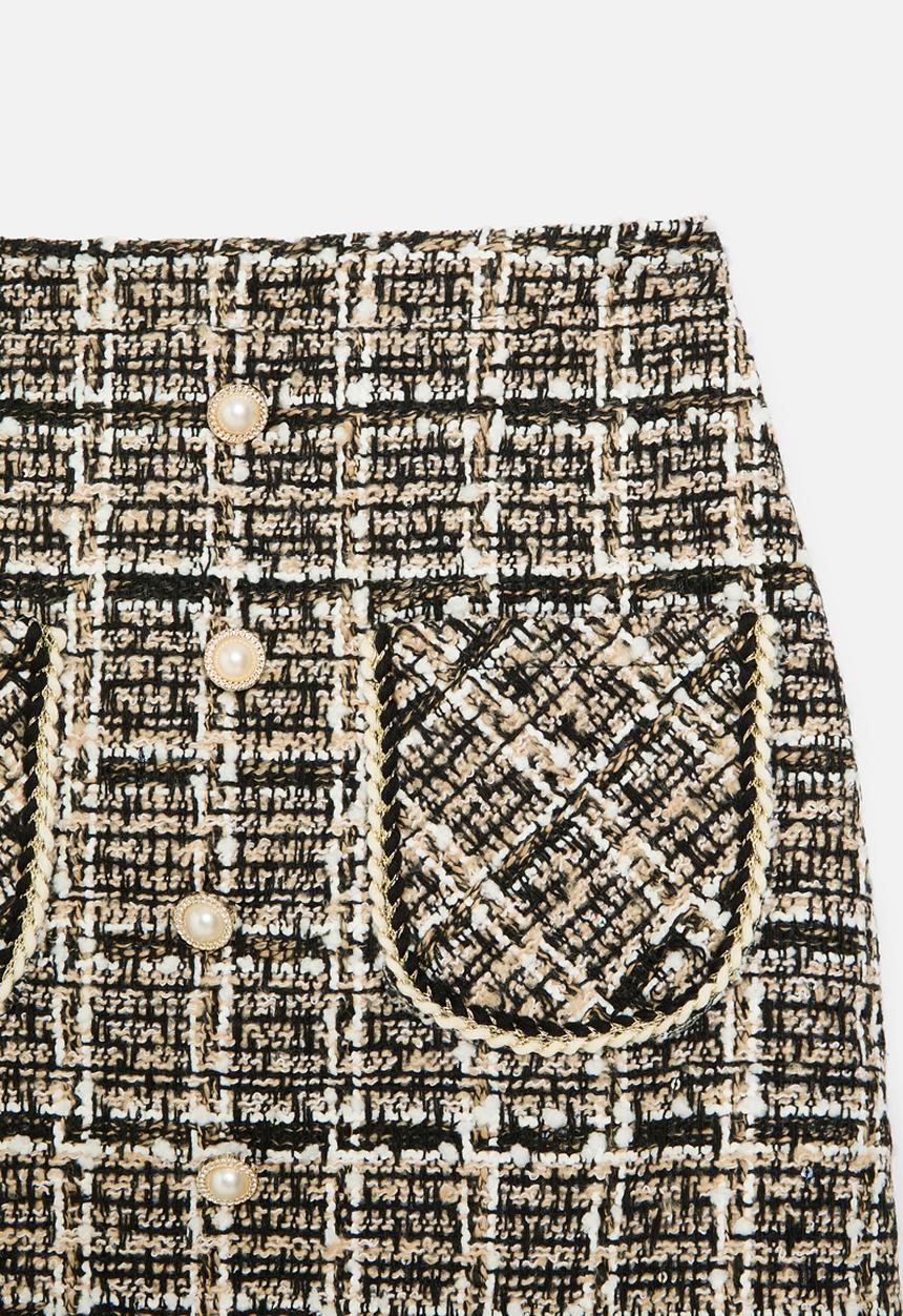 Pop Candy - Tweed skirt - multi 