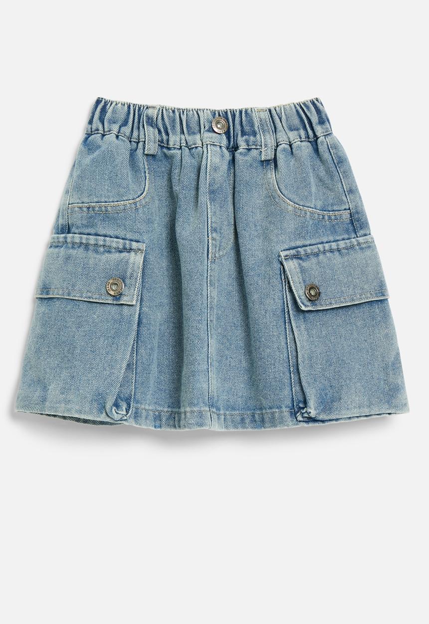 Pop Candy - Denim skirt - stone wash
