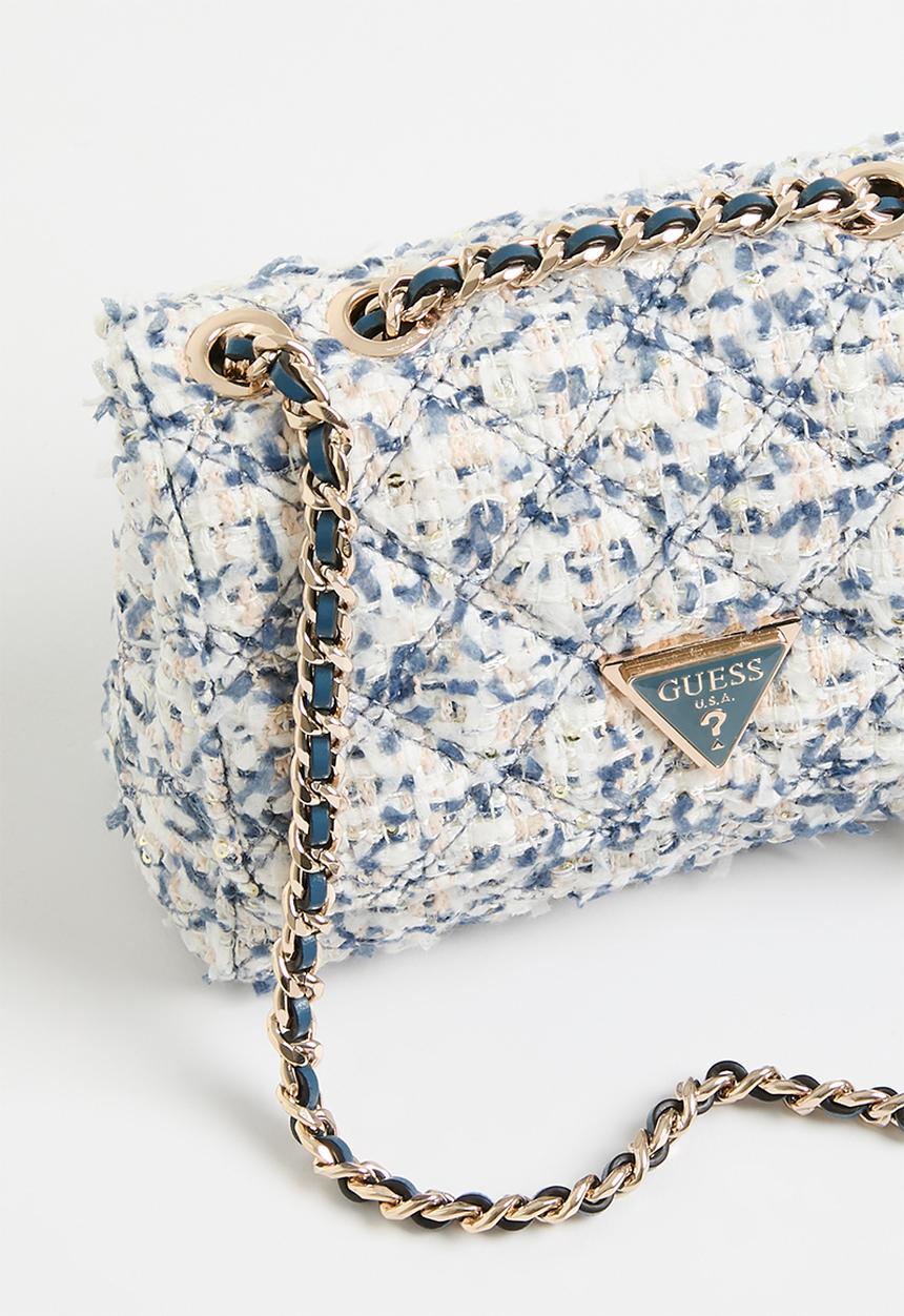GUESS - Giully mini 2 comp cnvrtbl flp - slate & white 