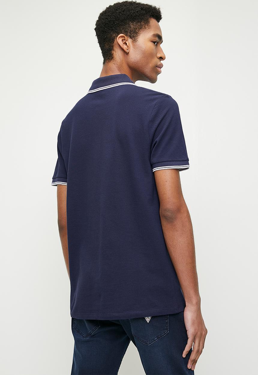 GUESS - Tipped core polo - cave blue
