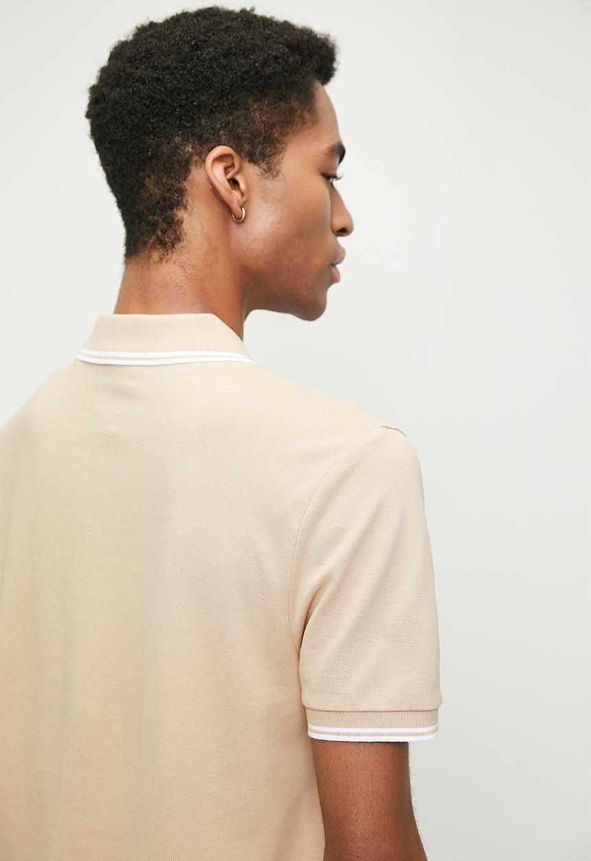 GUESS - Tipped core polo - neutral sand