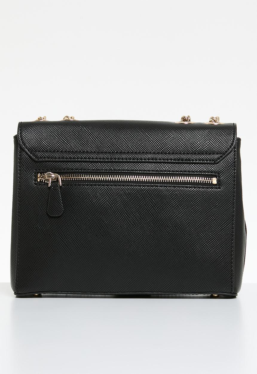 GUESS - Eco ivy convertible crossbody flap bag - black