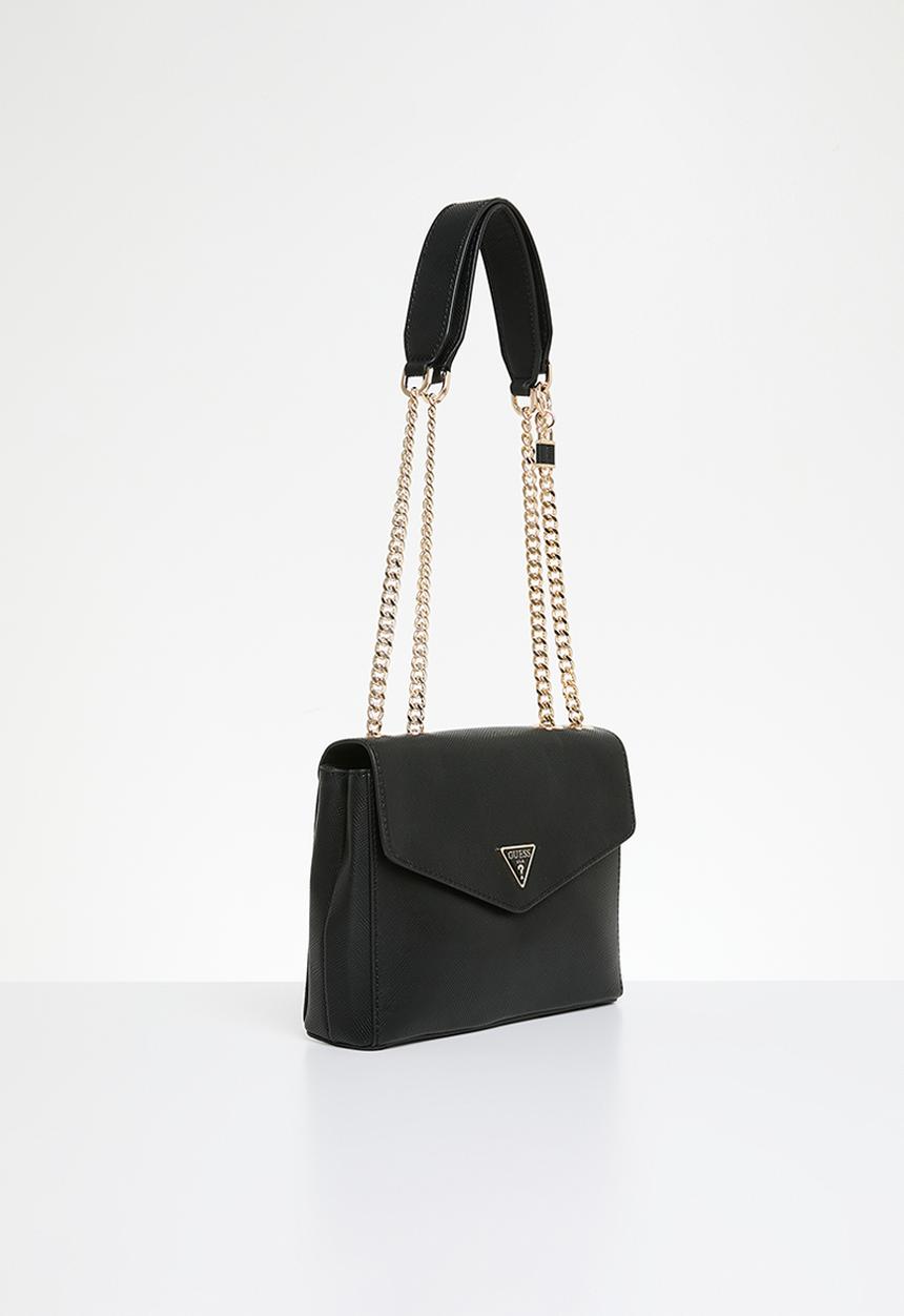 GUESS - Eco ivy convertible crossbody flap bag - black