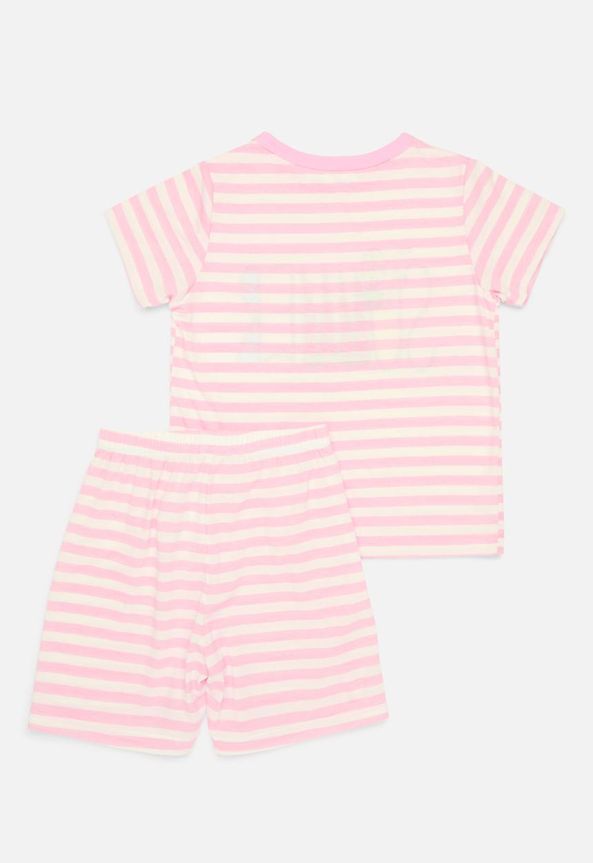 Pop Candy - Striped pj set - pink & white
