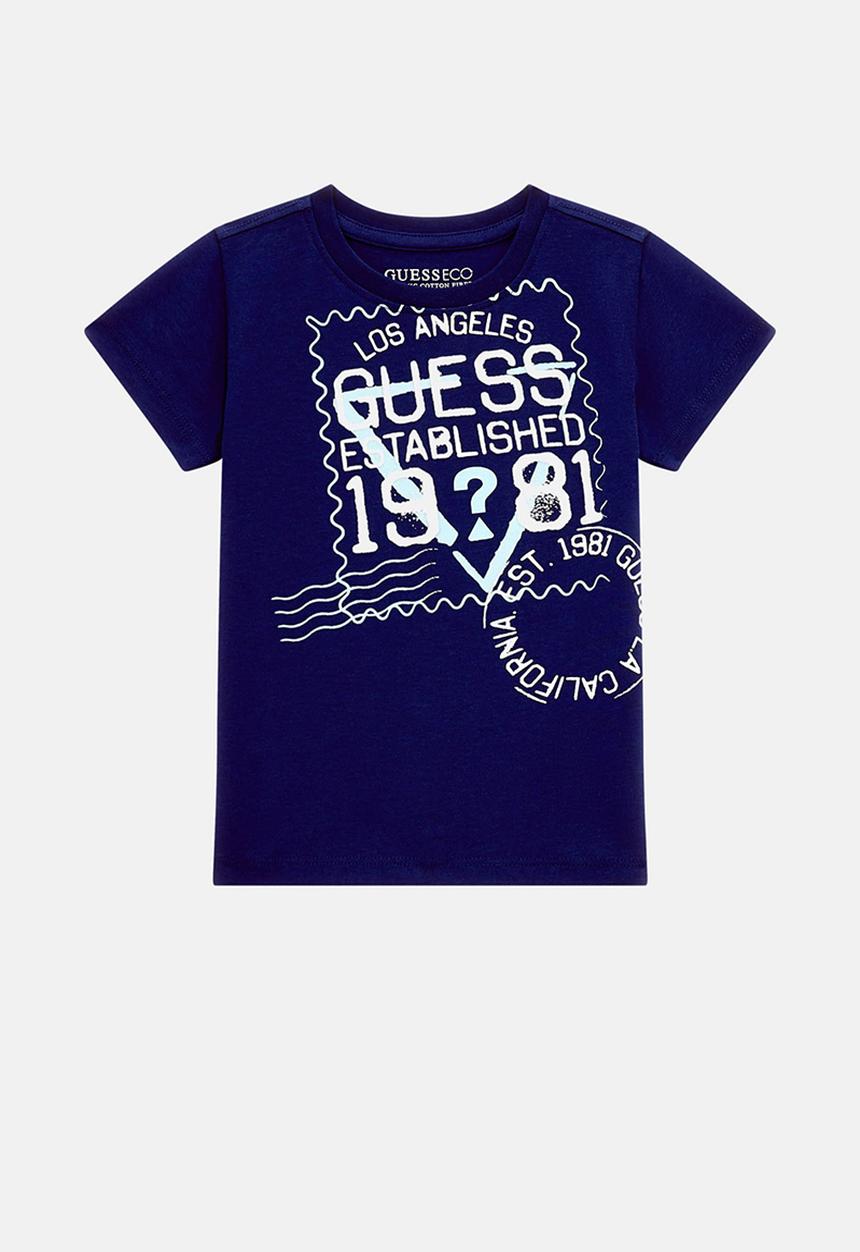 GUESS - Short sleeve t-shirt - cave blue