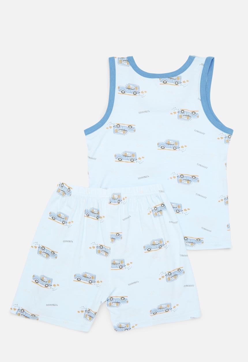 Pop Candy - Printed pj set - light blue