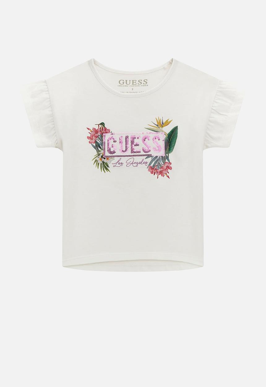GUESS - Short sleeve tee- pure white