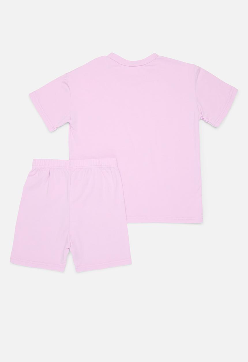 Pop Candy - Tee & cycling short set - purple