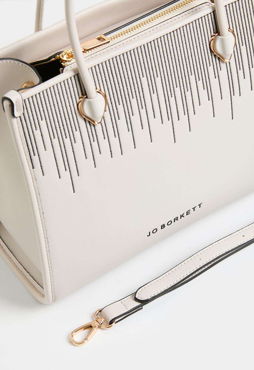 Jo Borkett - Teardrop shopper - off white
