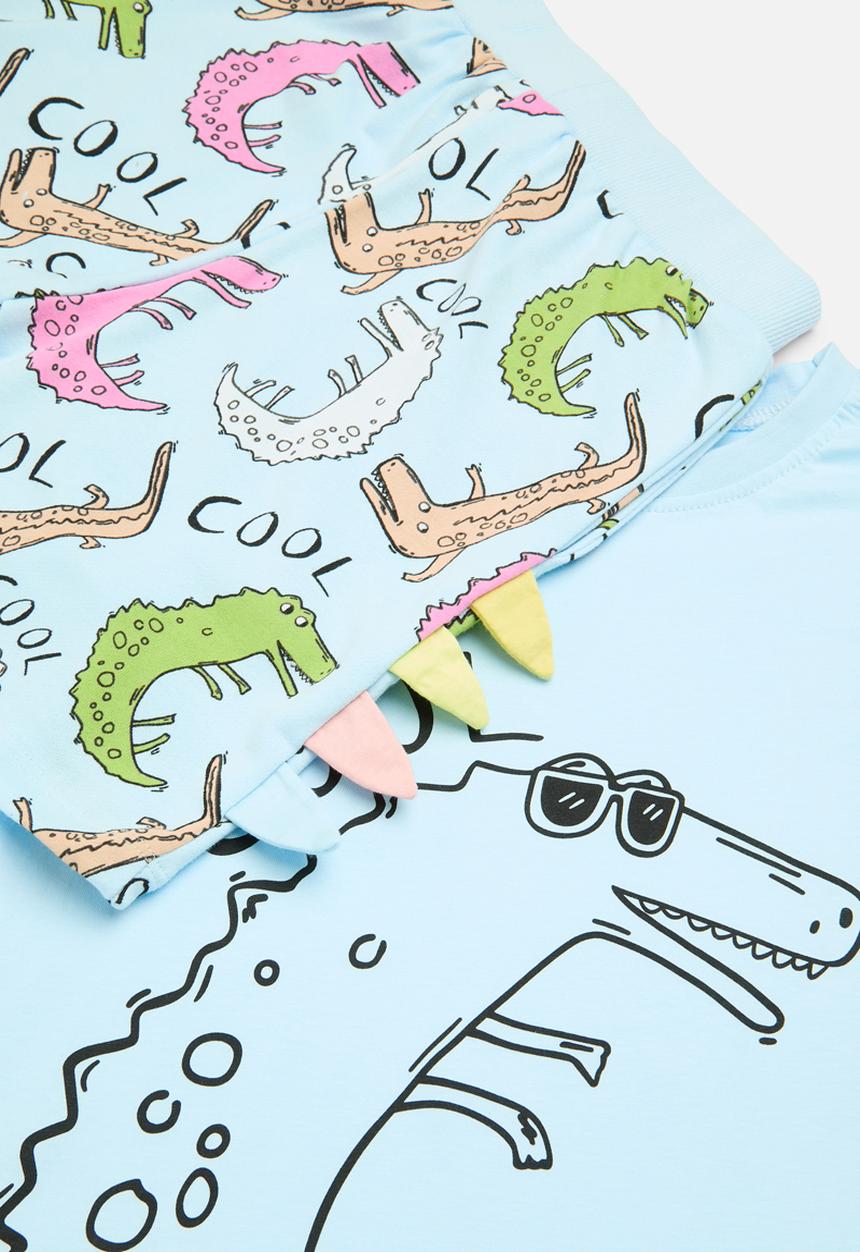 Pop Candy - Printed top and bottom set - light blue