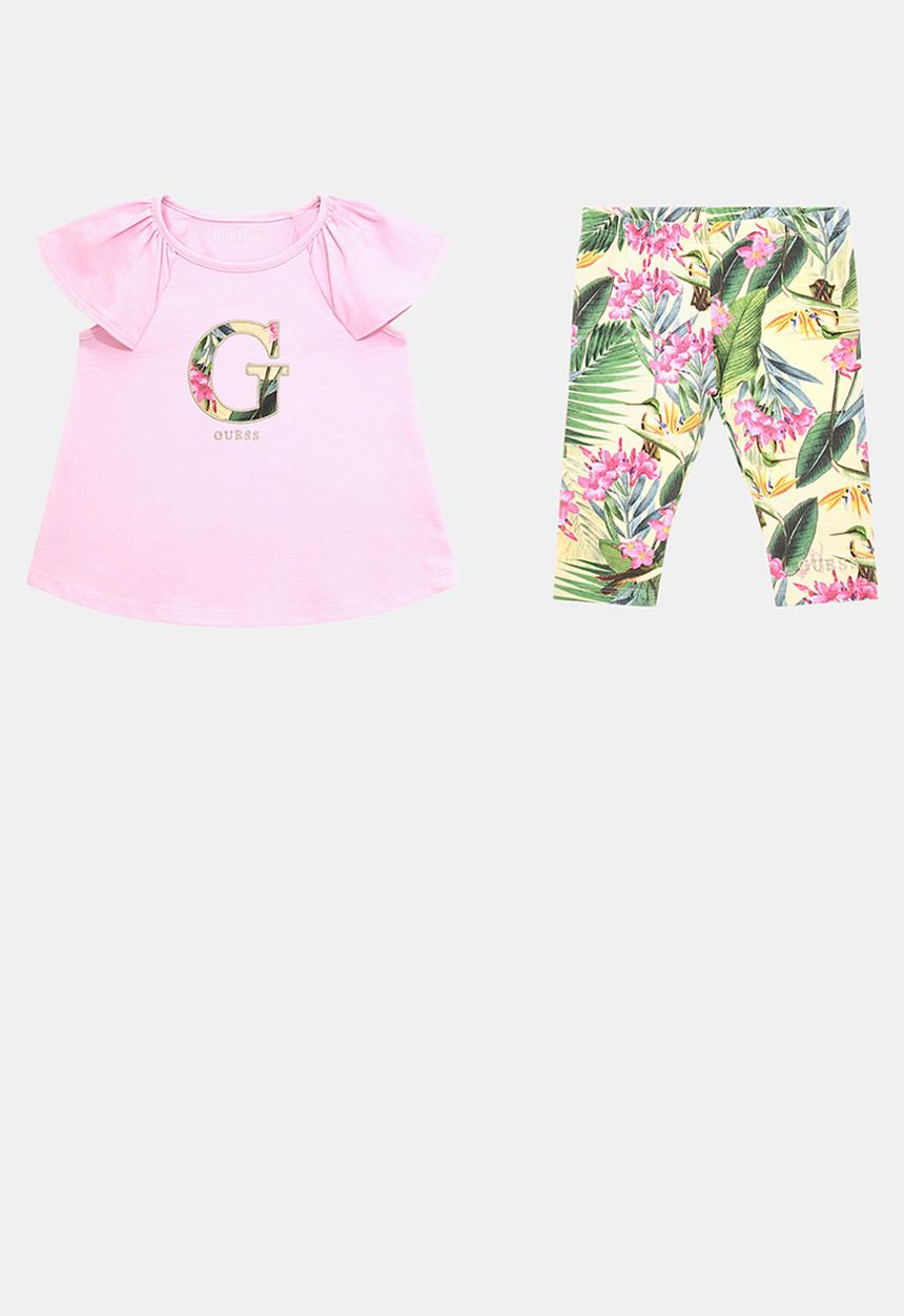 GUESS - Set ss t-shirt+leggings - wild tulip