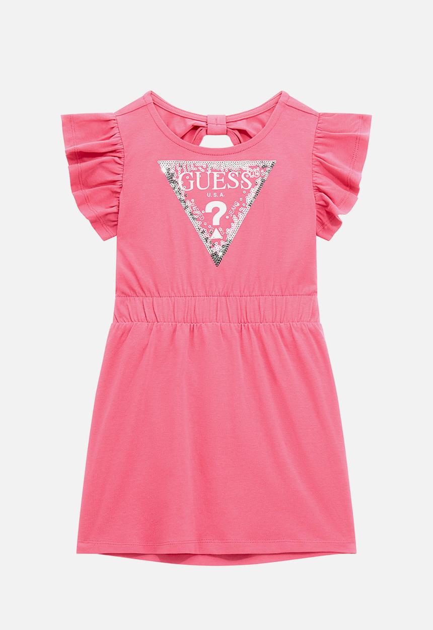 GUESS - Stretch jersey ss dress - scared pink