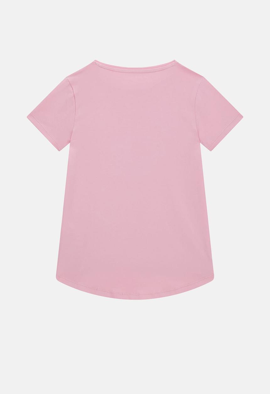 GUESS - High low ss t-shirt - wild tulip