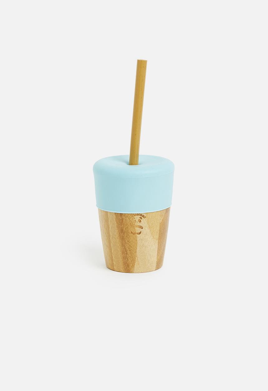 Nicolson Russell - Bamboobino Cup with straw - blue