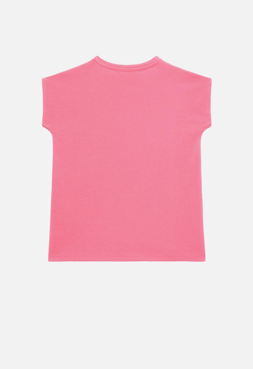GUESS - Short sleeve tee- scared pink