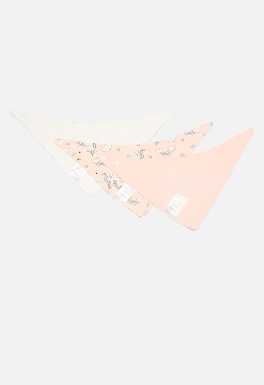 Pop Candy - 3 Piece printed bib set - pink
