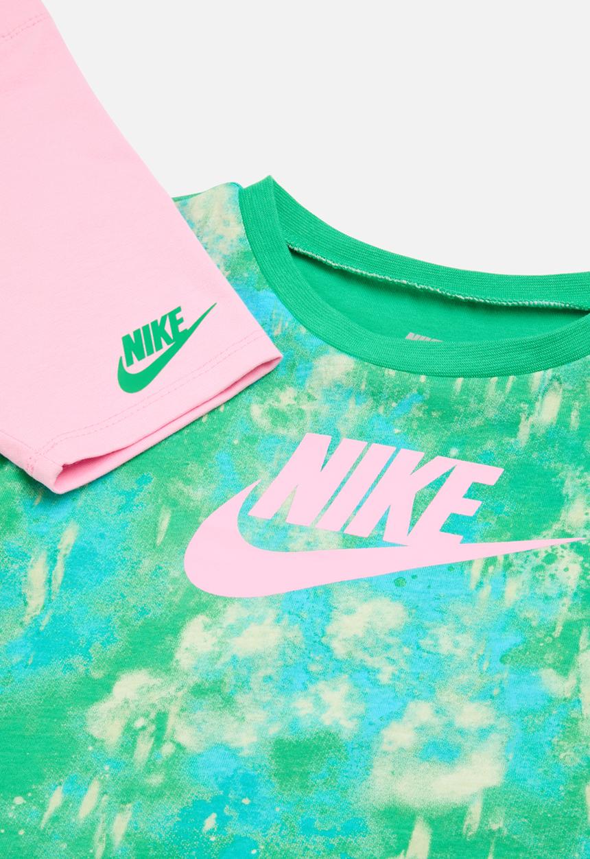 Nike - Nkg boxy tee & bike short - pink rise