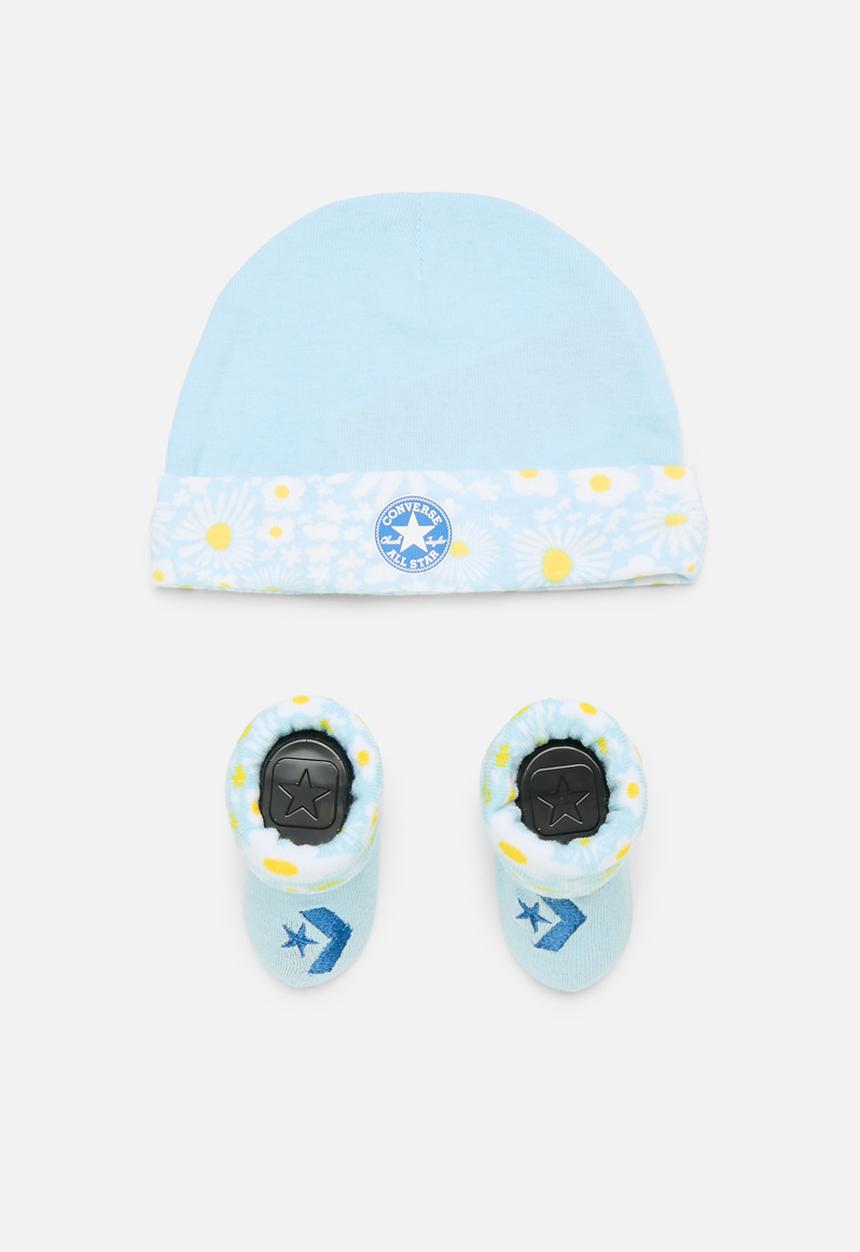 Converse - Chn seasonal hat & bootie 2pc - true sky