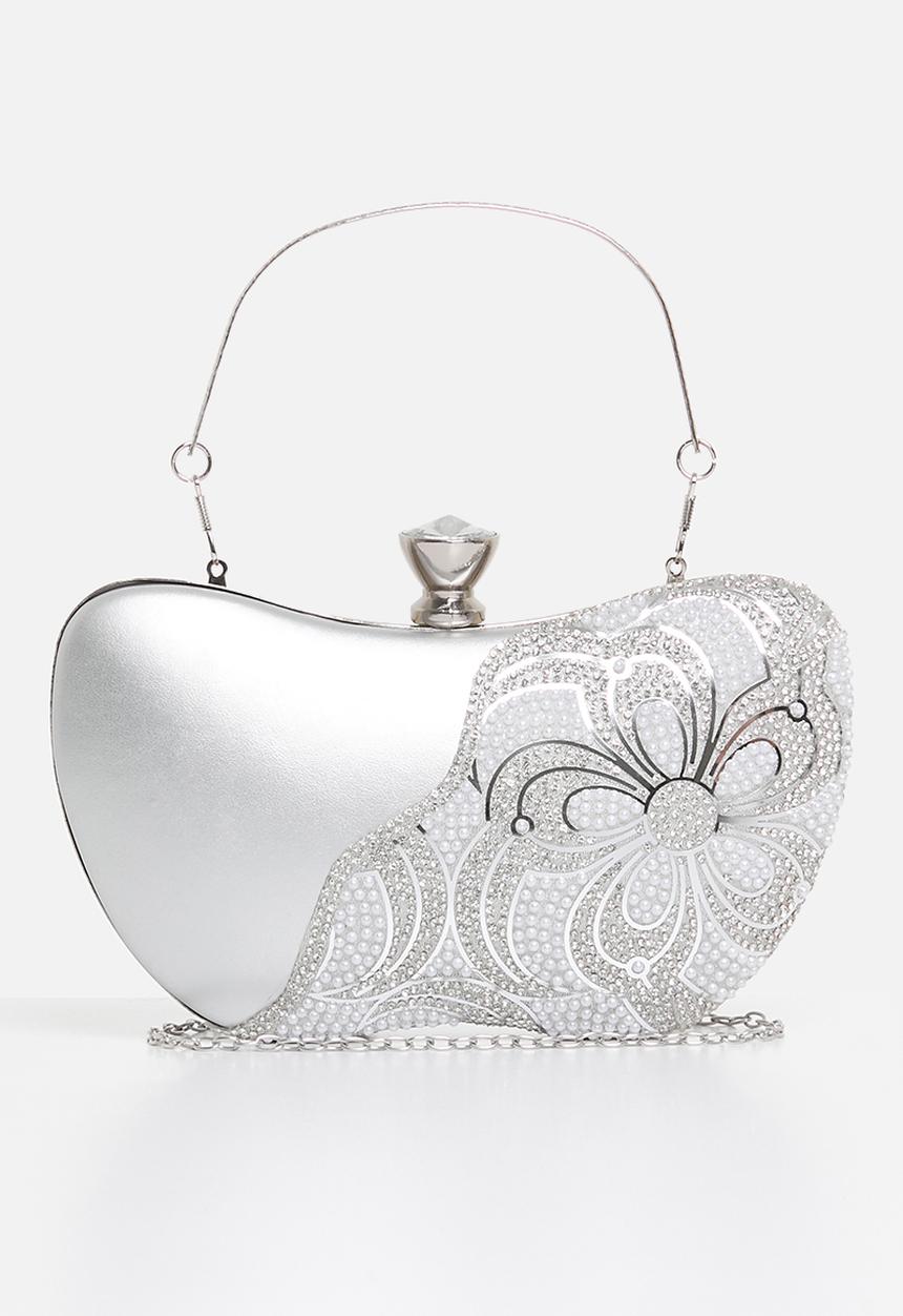 MILLA - Kai clutch bag - silver