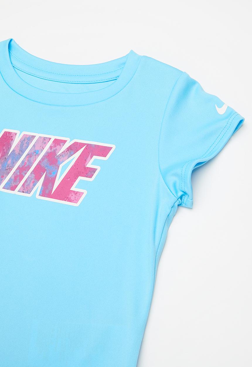 Nike - Nkg dri-fit tee & sprinter set - playful pink & blue 