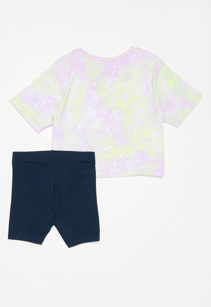 Nike - Nkg boxy tee & bike short - midnight navy