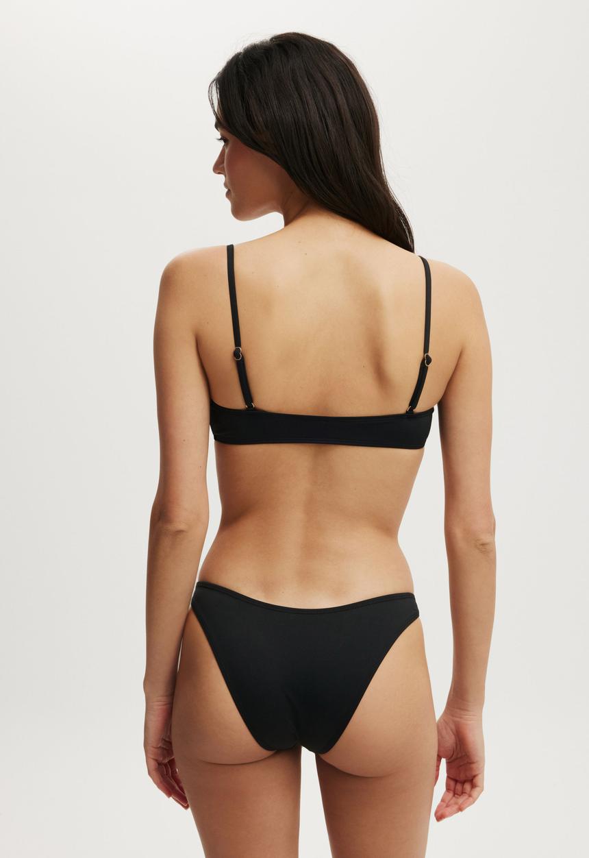 Cotton On - High Apex Bikini Top - Black