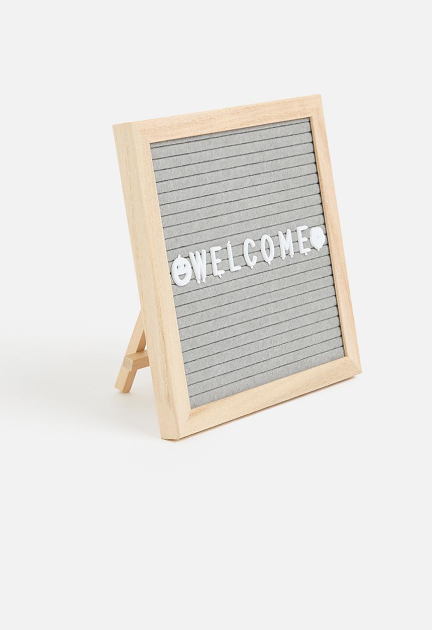 Pop Candy - Felt board with letters - grey