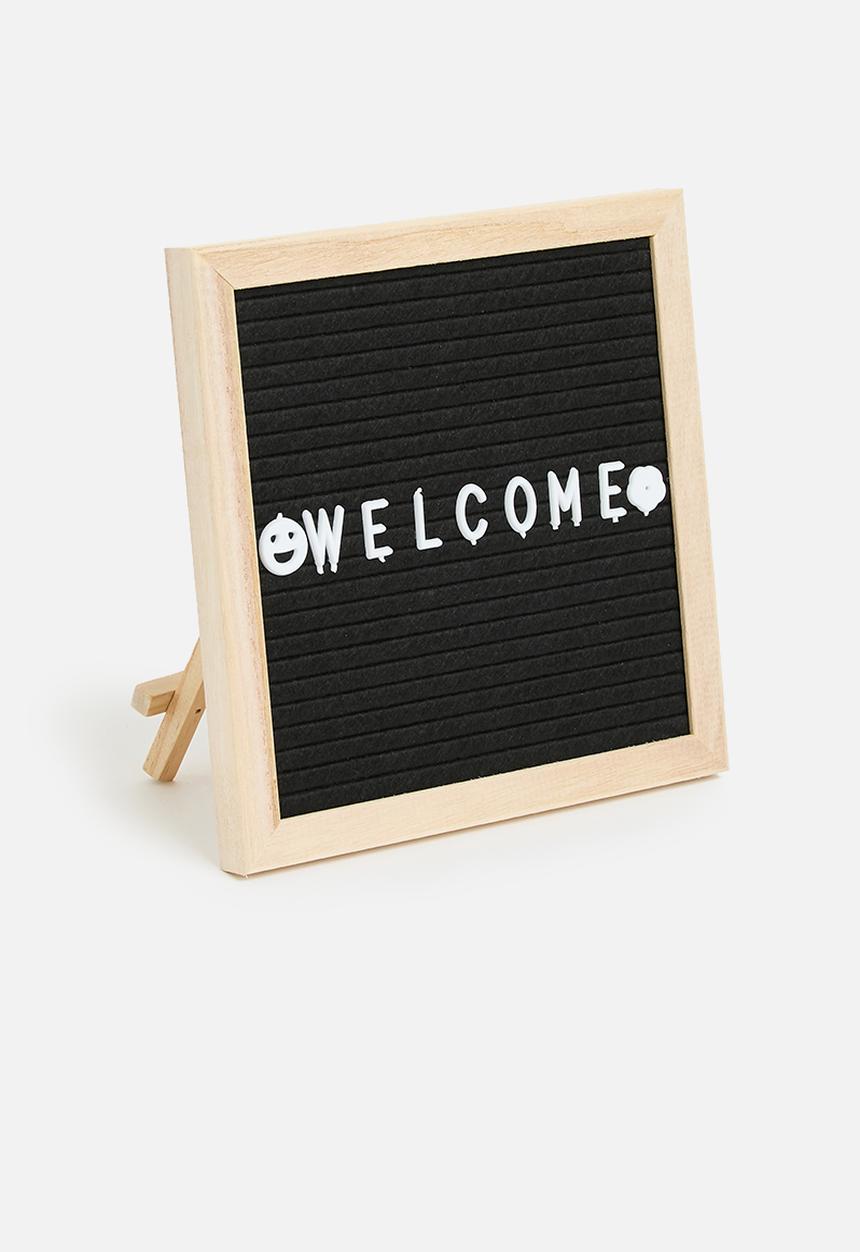 Pop Candy - Felt board with letters - black