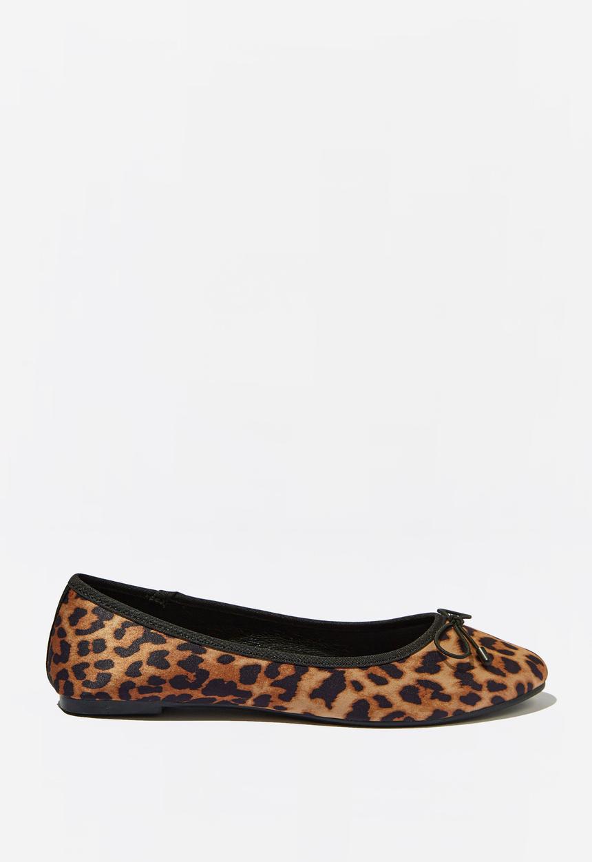 Cotton On - Emma bow ballerina - leopard