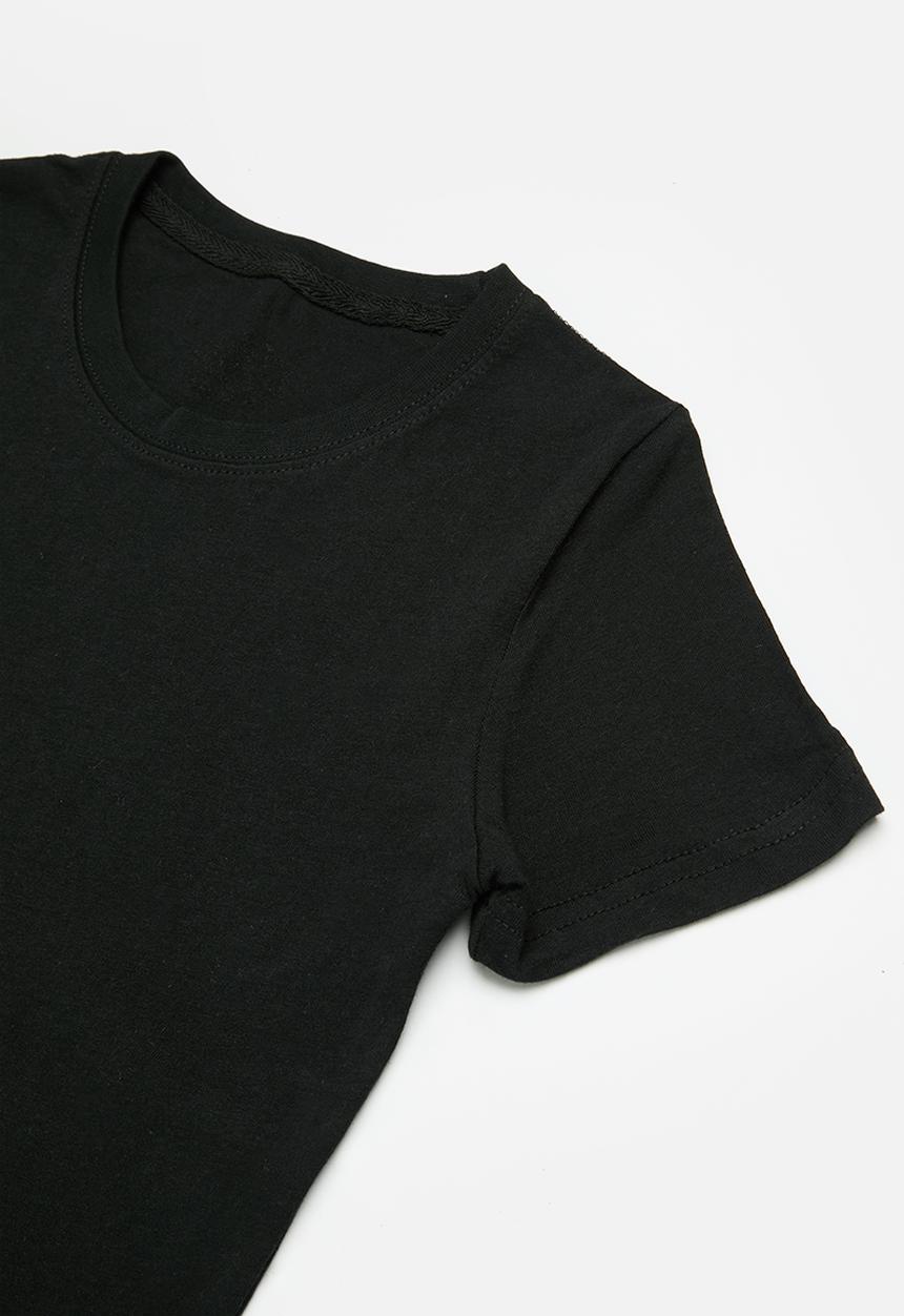 Pop Candy - Tee & short set - black