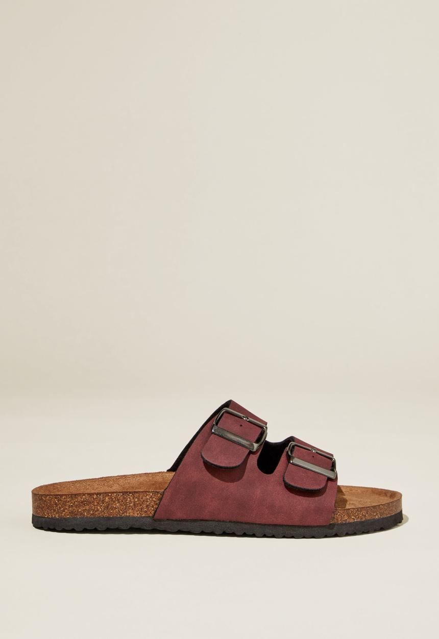 Cotton On - Rex double buckle slide - cherry