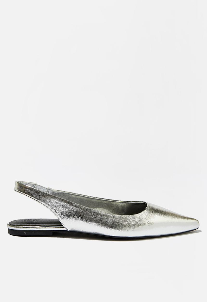 Cotton On - Zadie slingback point - silver textured