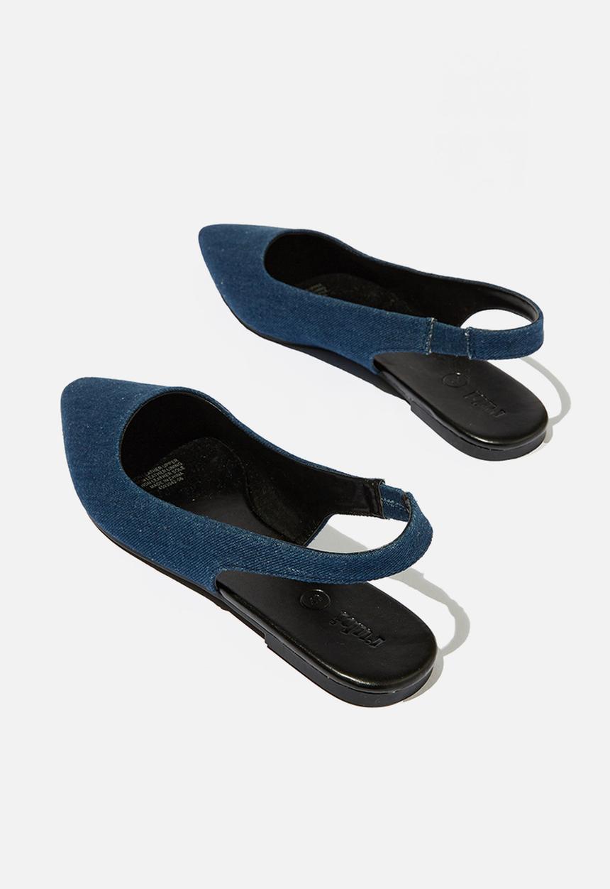 Cotton On - Prima slingback ballerina - denim