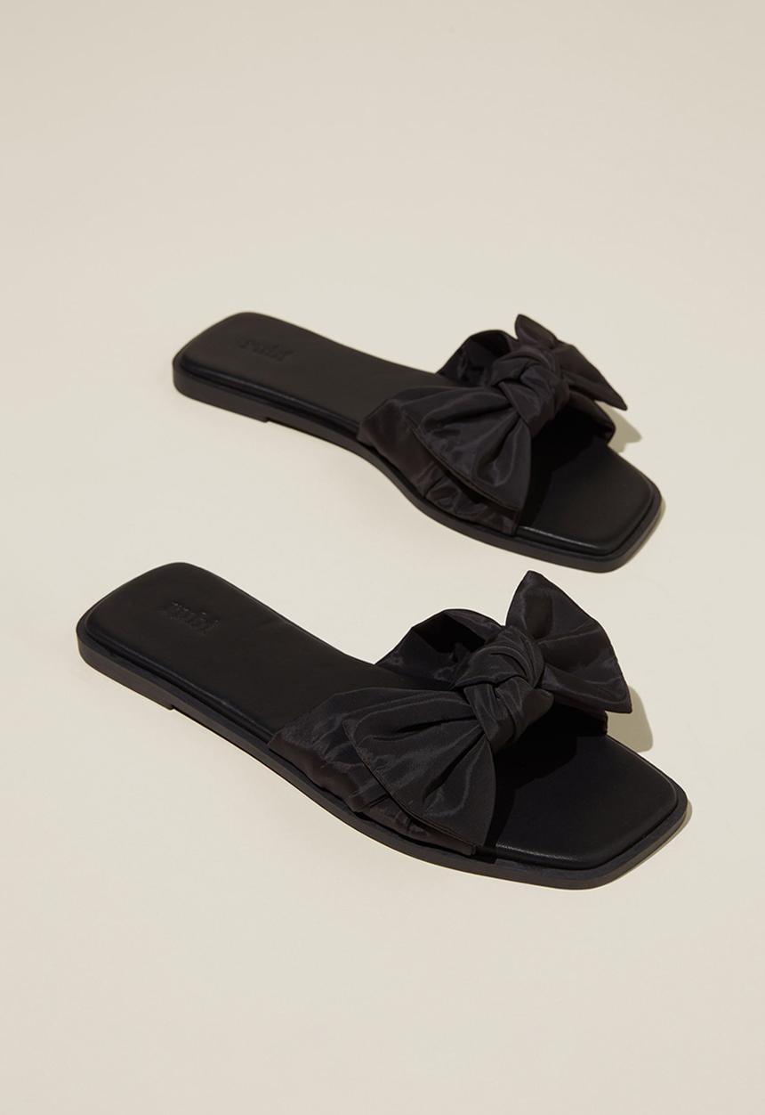 Cotton On - Sicily single vamp - black bow