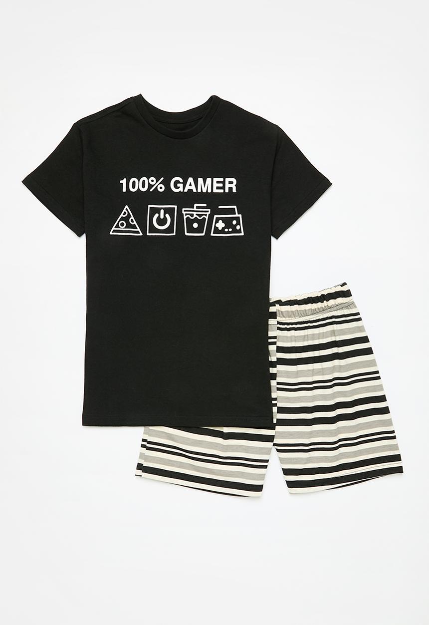 Pop Candy - Pj set - black & grey