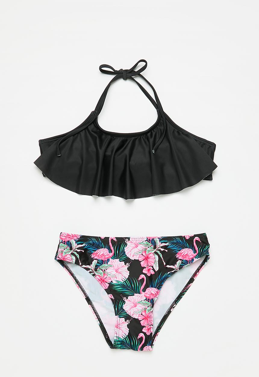Pop Candy - Halter neck bikini set - black