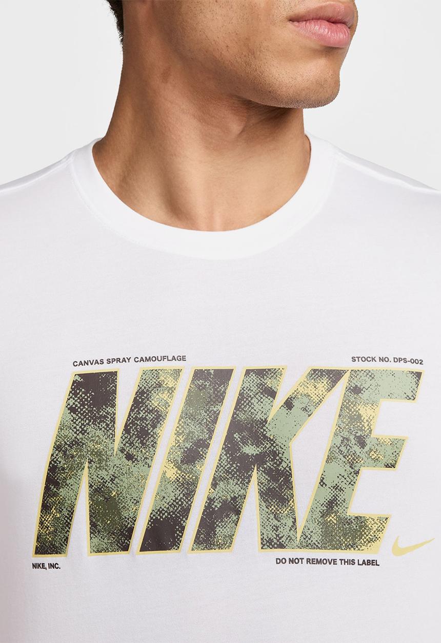 Nike -  Dri-FIT Fitness T-Shirt camo - white
