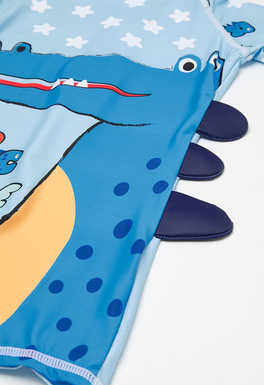 Pop Candy - 2 Piece printed swim set - blue