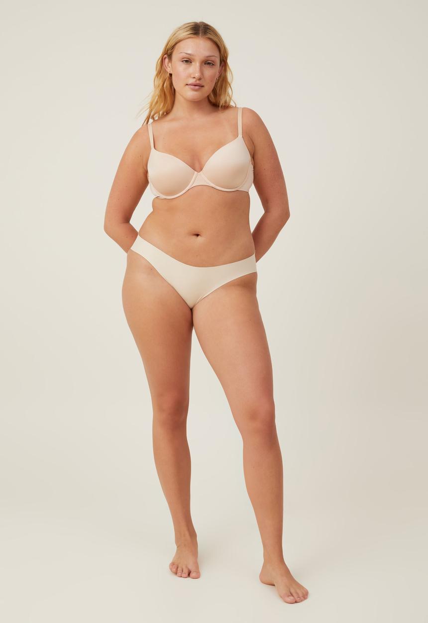 Cotton On - Party Pants Seamless Bikini Brief-Frappe