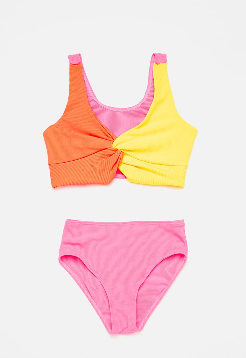 Pop Candy - Colour block bikini set - multi