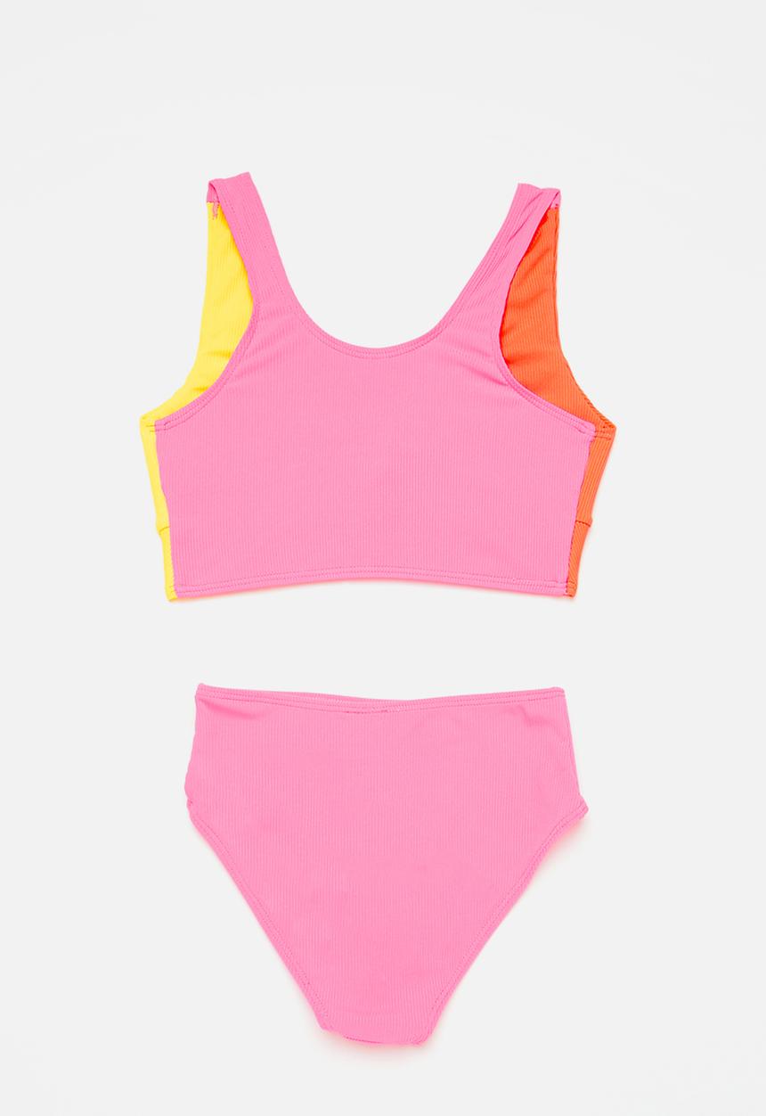 Pop Candy - Colour block bikini set - multi