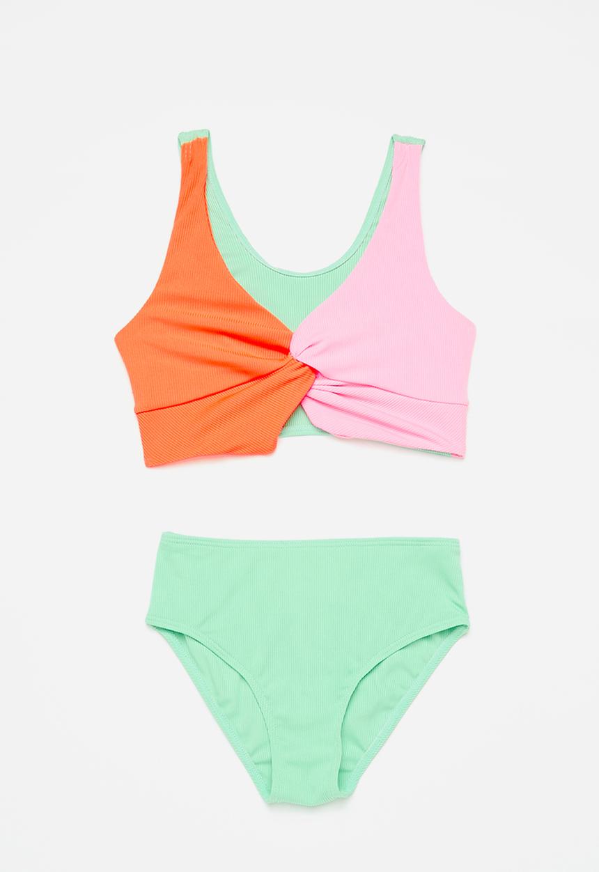 Pop Candy - Colour block bikini set - multi