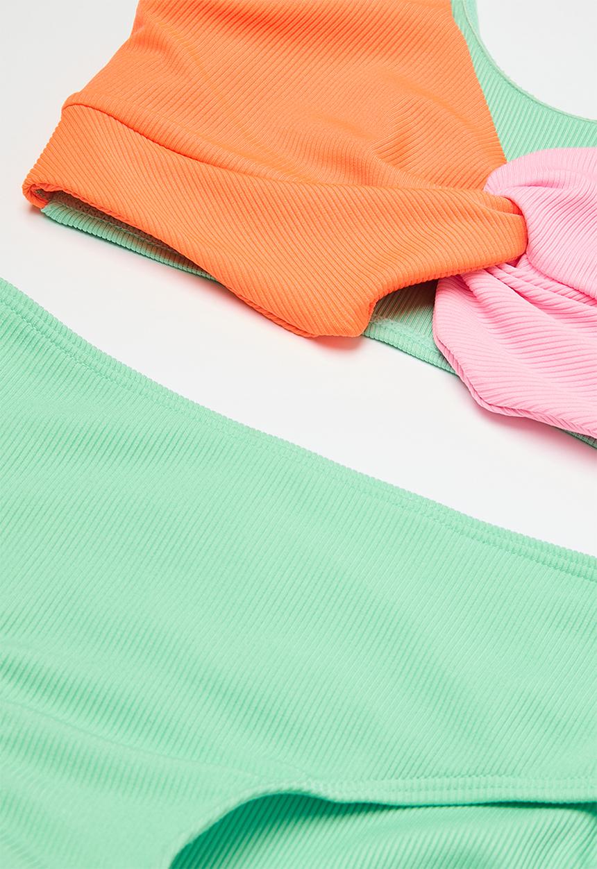 Pop Candy - Colour block bikini set - multi