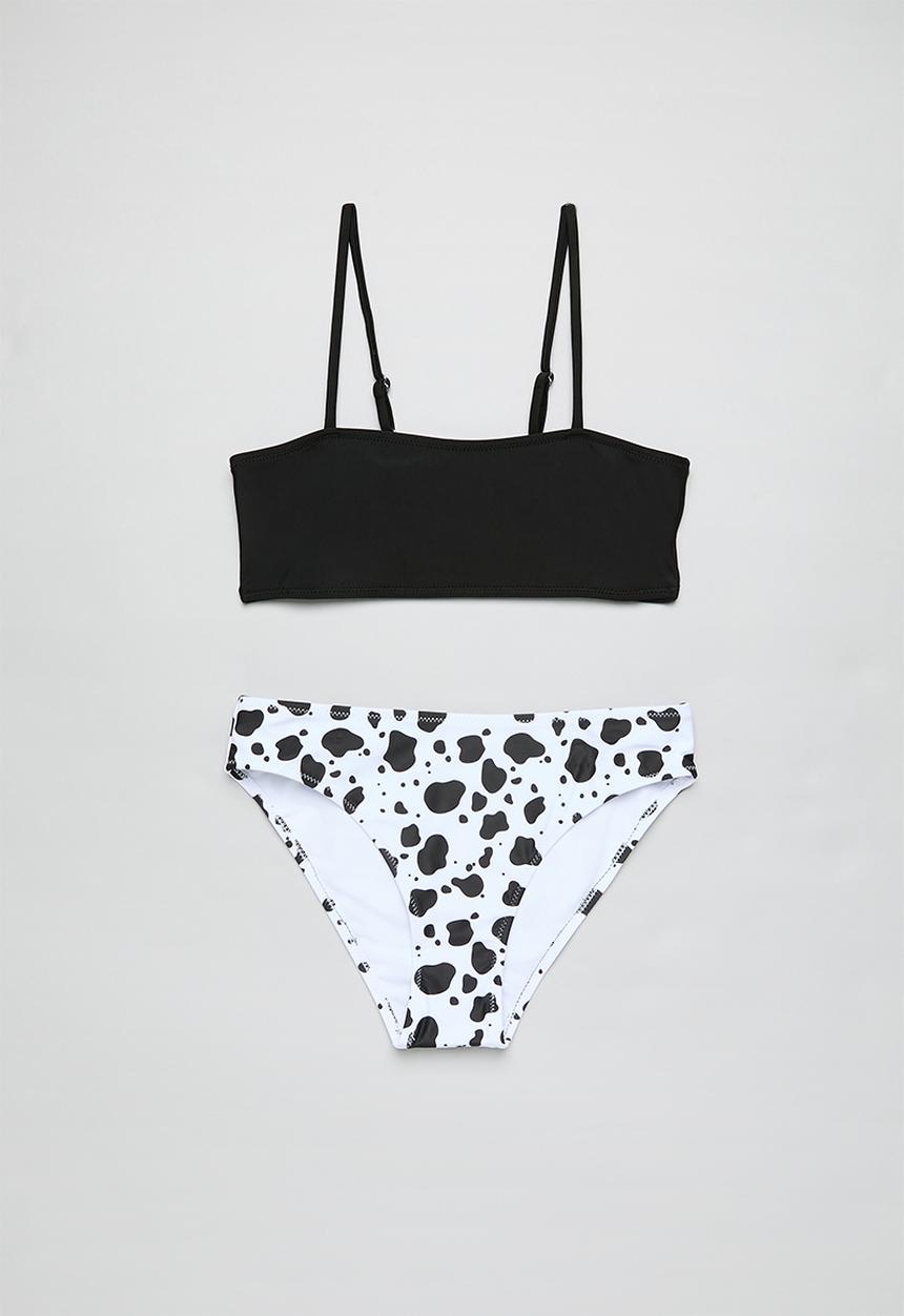 Pop Candy - 3 Piece bikini set - black & white