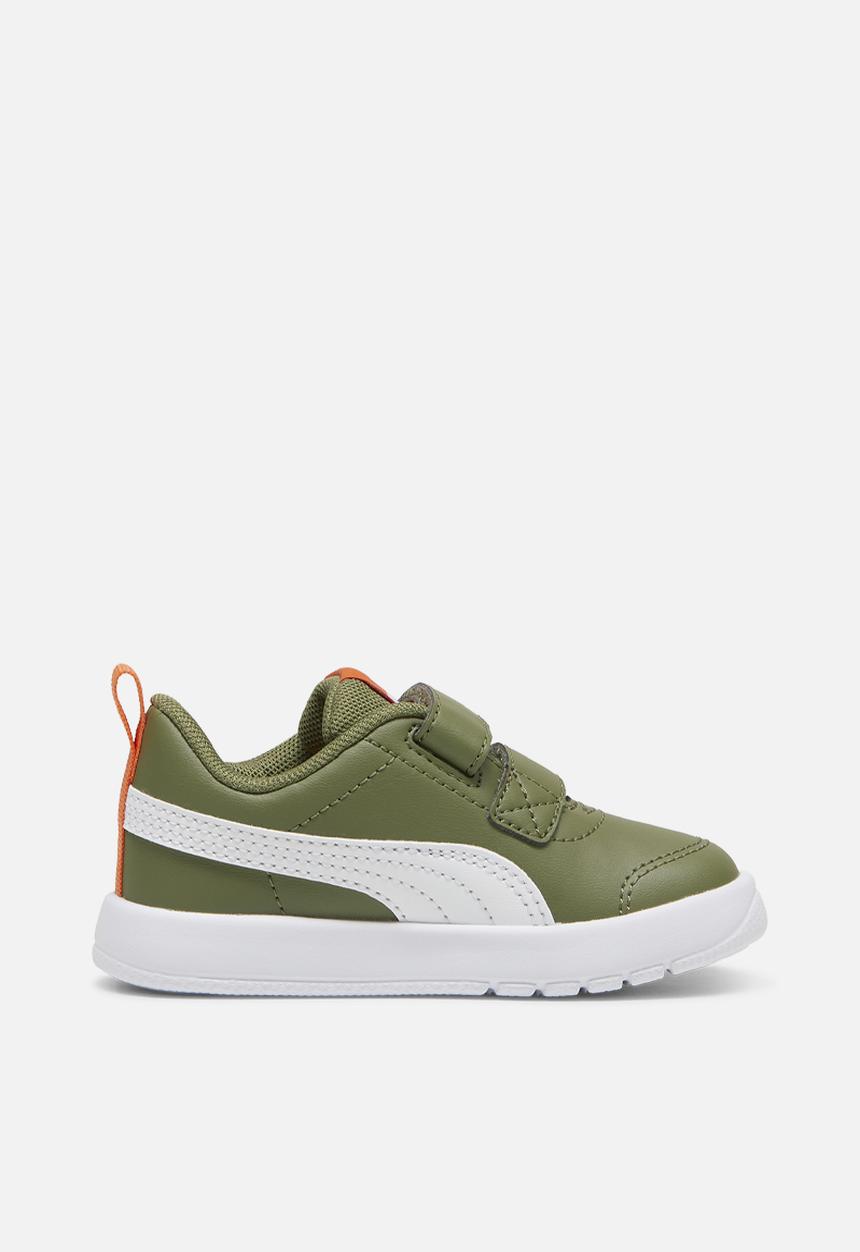 PUMA - Courtflex V3 V Inf - Puma Olive-Puma White
