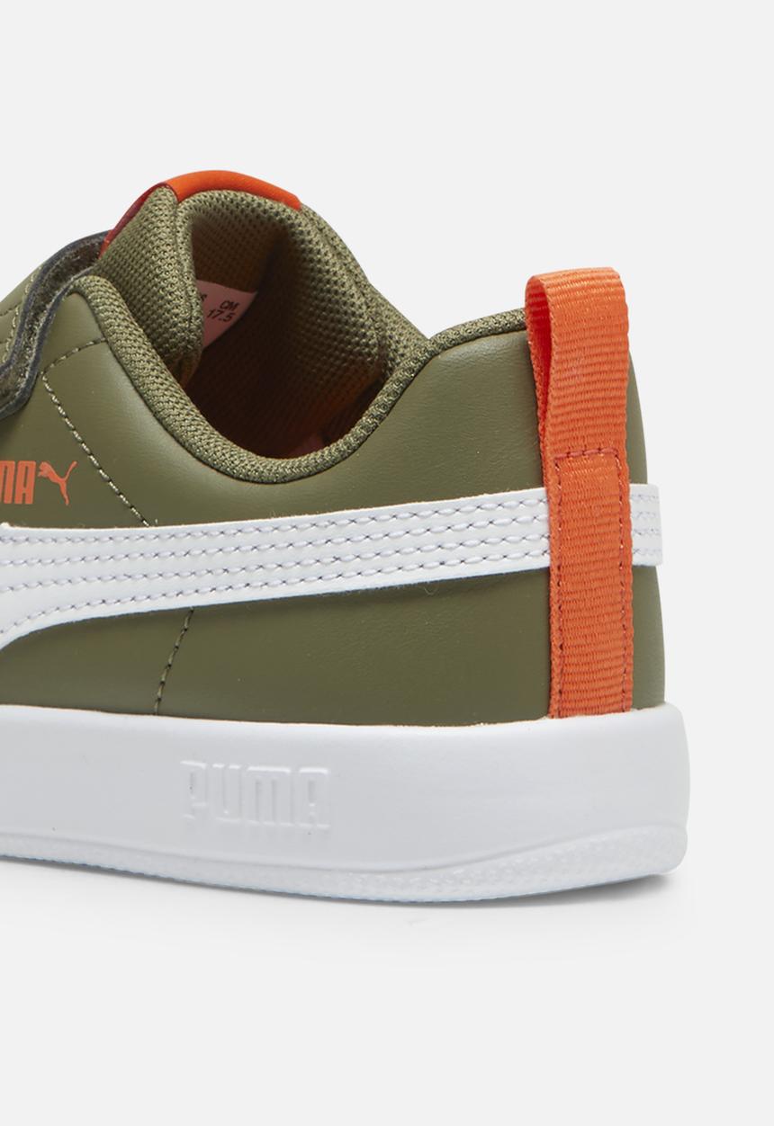 PUMA - Courtflex v3 v ps - puma olive-puma white