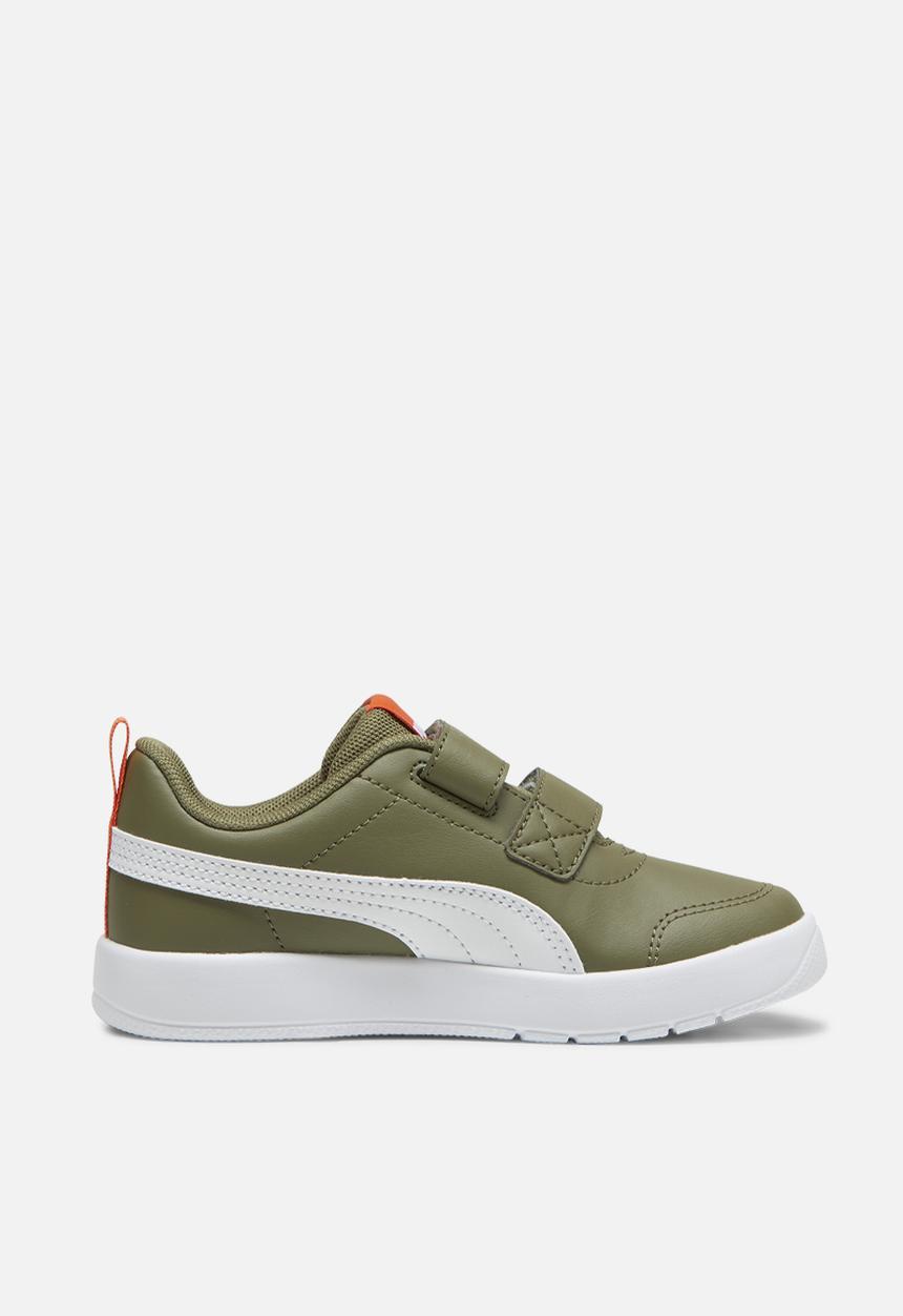 PUMA - Courtflex v3 v ps - puma olive-puma white