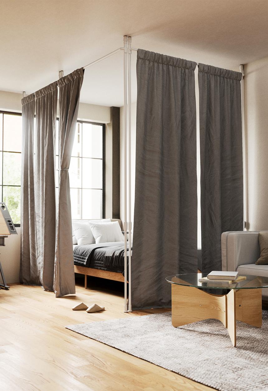 Umbra - Anywhere curtains rod & room divider - white